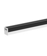 120cm 40W LED lysskinne - 107lm/W, Sort, IP20, IK08, gennemfortrådet, 4000K