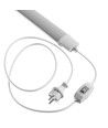 120cm 36W LED armatur m. stik og afbryder - IP65, 2m kabel + stik, tænd/sluk