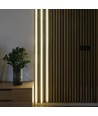 240cm Lys til akustikpanel, sort - Komplet sæt med aluprofil og CCT LED strip