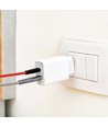 20W Travel Adapter med PD og QC - Hvid, 1x PD port, 1x QC port