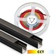 240cm Lys til akustikpanel, sort - Komplet sæt med aluprofil og CCT LED strip