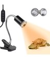 Reptil varmelampe UVA/UVB - 50W, klipsholder