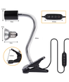 Reptil varmelampe UVA/UVB - 50W, klipsholder
