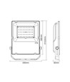 60W RGB+CCT Zigbee/Hue projektør - Hue kompatibel, arbejdslampe