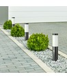 Pullertlampe med PIR-sensor E27 - Rustfrit stålhus (45 cm), Grå, IP44