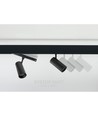 SHIFT Spot M - lys 44x157x178mm, 10W, 24°, sort, DALI