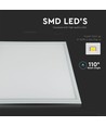 V-Tac LED Panel 60x60 - 40W, 4950lm, hvid kant