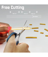 5m FreeCut COB Varm hvid LED strip - 10W/m, 12V, Ingen klippeafstand