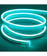 Lyseblå 8x16 CLIP-ON Neon Flex LED - 8W pr. meter, IP67, 24V