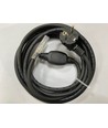 Stik til 230V LED strip (Type Q), IP67 vandtæt - Inkl. endeprop, 2m, 230V