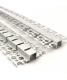 Fleksibel indspartling aluprofil til LED strip - 2 meter, inkl. cover