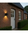 LEDlife CUBIC 6W væglampe - Sort, firkantet, op/ned, justerbar, inde / ude, IP65, inkl. lyskilde