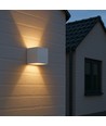 LEDlife CUBIC 6W væglampe - Hvid, firkantet, op/ned, justerbar, inde / ude, IP65, inkl. lyskilde
