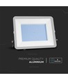 200W projektør - Samsung chip, 1m kabel, 4000K, sort hus, grå glas.