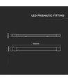 60cm 20W komplet LED armatur - 3 års garanti