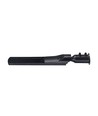 50W skumrings LED gadelampe - Skumringssensor, Ø60 mm, IP65, sort, 230V