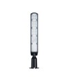 50W skumrings LED gadelampe - Skumringssensor, Ø60 mm, IP65, sort, 230V