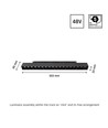 System Shift Grid M - Skinne Lys, 303x23x42mm, 17W, 35°, Sort, DALI