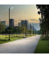 Streetos Slim 30W - Neutral hvid, 230V, 140/85°, IP65, 423x109x76mm, sort, Spectrum.
