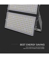 500W LED Projektør - 135lm/W, IP65, Sort Hus, arbejdslampe, 1m kabel