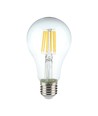 E27 10W LED filament pære - A60, klart glas, 1055lm, 4000K