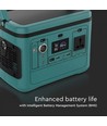 Powerstation 500W - 568Wh, med strømudtag, 1x 230V AC output