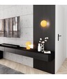 Mush LN2 Orange bordlampe - Ø18 cm, G9, 230V, uden lyskilde