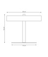 Nemo LN2 Sort bordlampe - Ø20 cm, G9, 230V, uden lyskilde