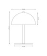 Mogu LN2 Sort bordlampe - Ø18 cm, G9, 230V, uden lyskilde