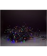 Outlet: 8 m. multicolor cluster LED julelyskæde - 400 LED, memory funktion, IP44 udendørs, 230V