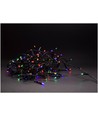 Outlet: 5 m. multicolor LED julelyskæde - 50 LED, IP44 udendørs, IR fjernbetjening, timer, batteri