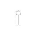 Calida Opladelig bordlampe - udendørs, 2700K, RA97, dæmpbar, sort