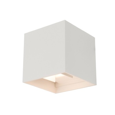 Billede af Restsalg: Kobi Cube 2x4 watt hvid væglampe - firkantet, justerbar spredning hos MrPerfect.dk