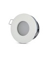 IP54 Downlight uden lyskilde - Gummiforsegling, Hul: Ø7,5 cm, Mål: Ø8,4 cm, passer til GU10 og MR16