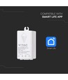 WiFi modtager til trådløse afbrydere, 1000W - Smart Home, kompatibel med Alexa/Google Home, IP20 indendørs