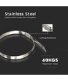 Rustfrit Kabelbinder, 100 stk pose - Bredde 4,6mm, 30 cm