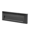 3W LED trappelys - IP65, sort, rektangulær, udendørs, 230 x 80 x 28 mm