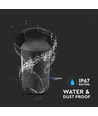 1W LED nedgravningsspot - Lys 3000K, Sort