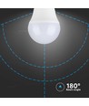 E27 4,5W LED kronepære - G45, 4000K, 470lm, erstatter 40W