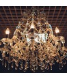 E14 2W LED Art Filament kertepære - Amber glas, 1800K, varm hvid, 65lm