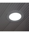 6W Ø12cm LED indbygningspanel - Hul: Ø11 cm, Mål: Ø12 cm, hvid kant, inkl. lyskilde