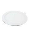 12W Ø17cm LED indbygningspanel - 4000K, Hul: Ø15,5 cm, Mål: Ø17 cm, hvid kant, flicker free