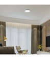 24W panel - bagbelyst, påbygning, 6500K, rund