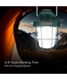 3W + 5W - Flamme Arbejds-Camping Genopladelig Lampe, Dæmpbar, IP44