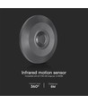 PIR loftsensor - helt sort