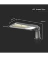 100W LED gadebelysning - Samsung chip, 4000K