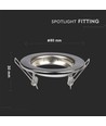 2 stk. GU10 downlight kit - Rund, satin nikkel, hul: Ø6,5 cm, mål: Ø8 cm