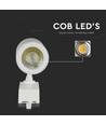 35W 3-faset skinnespot - Hvid, 4000K, 24 grader, COB LED