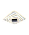 150W LED Smart loftslampe med 3D effekt - 50x50cm, CCT, dæmpbar, inkl. fjernbetjening
