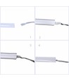 10m 10W/m AnyCut Neon Flex 10x10 Varm hvid LED strip - 24V DC, Ingen klippeafstand